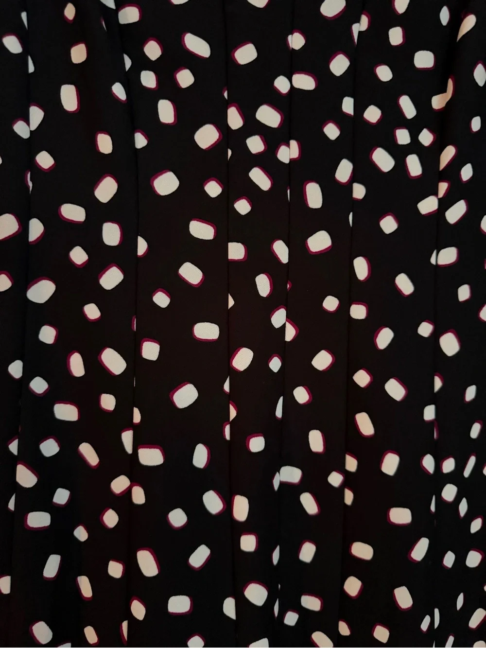 Kate Spade New York Mallow Dot Black Crepe Dress